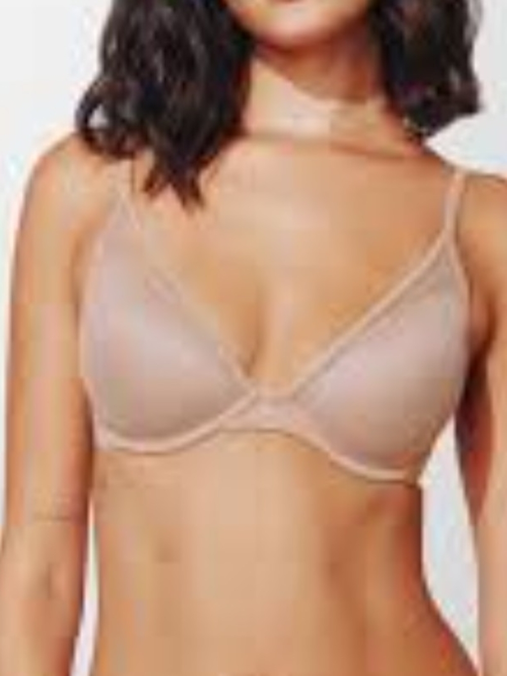 ThirdLove 24/7 Classic Uplift Light Nude Plunge Bra 34 B 1/2